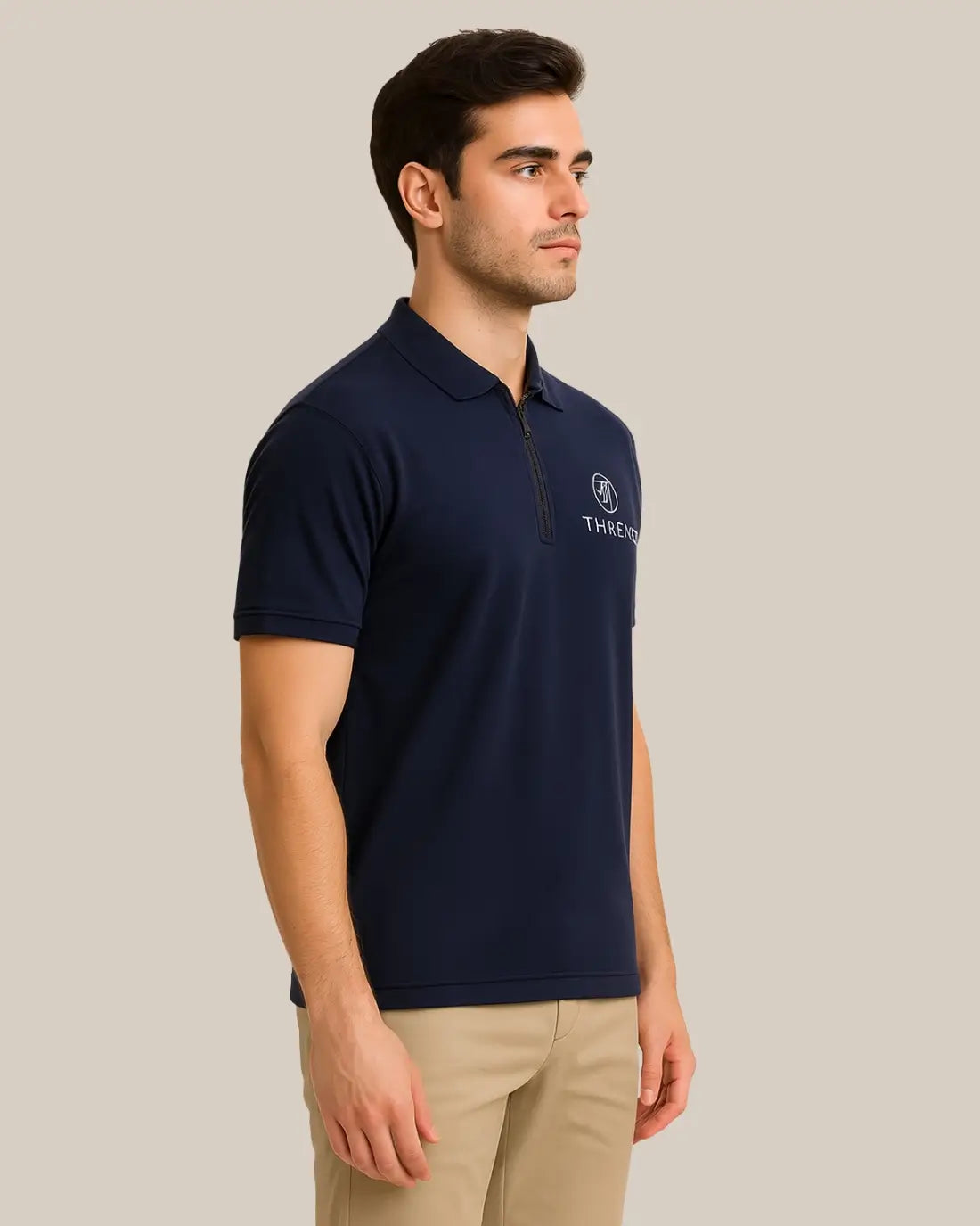 7 Thread Modern Ziper Polo Shirt